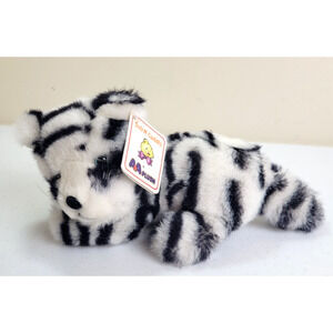 A&A Plush White Tiger Soft & Cuddly Blue Eyes Plush Stuffed Animal Toy 10"